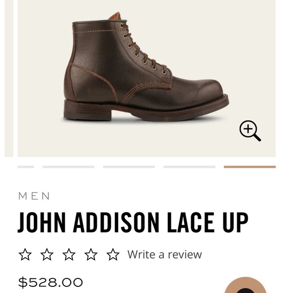 NWT - Frye Limited Addition John Addison Lace up Boot in Black, size 12 - Picture 3 of 9